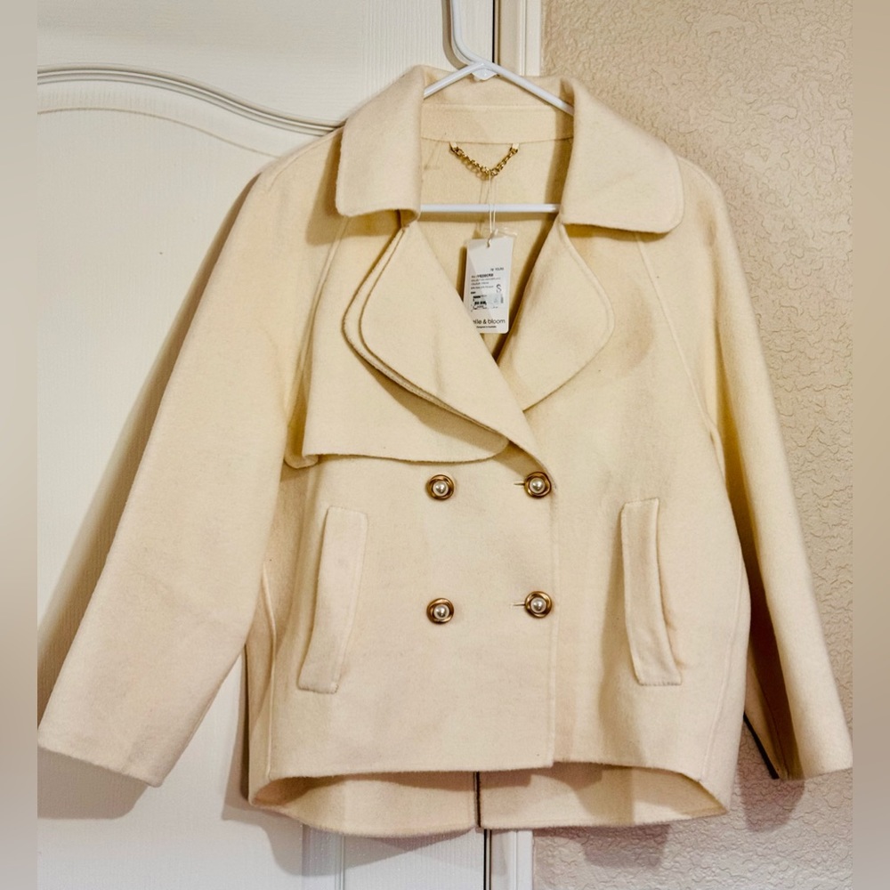Belle & Bloom Wool blend Peacoat Size S